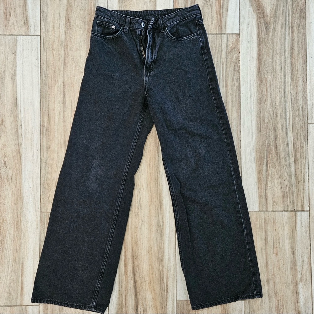 Classic Black Women's Jeans wide leg